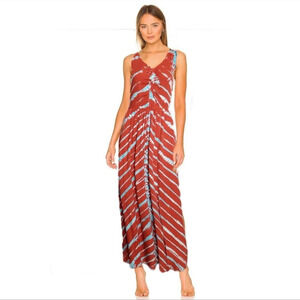 Young Fabulous & Broke Red and White Maxi Dress